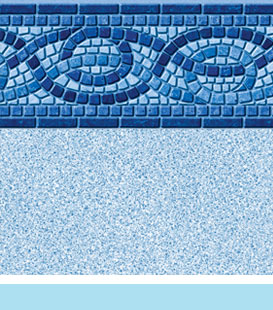 boca white crystal pool liner image